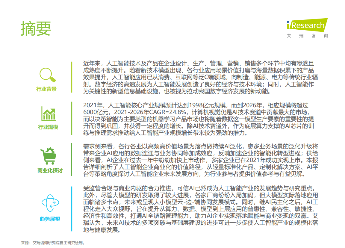 061|宇至 艾瑞咨询:中国人工智能产业研究报告第3张-极致技术工厂 061|宇至 艾瑞咨询:中国人工智能产业研究报告