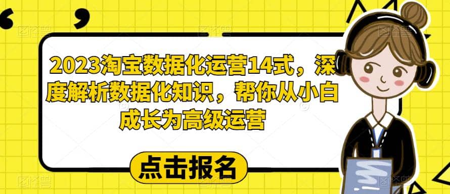035 | 2023淘宝数据化-运营 14式,深度解析数据化知识,帮你从小白成长为高级运营第1张-极致技术工厂 035 | 2023淘宝数据化-运营 14式,深度解析数据化知识,帮你从小白成长为高级运营