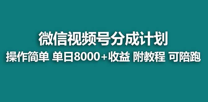 【蓝海项目】视频号分成计划,单天收益8000 ,附玩法教程!可陪跑第1张-极致技术工厂 【蓝海项目】视频号分成计划,单天收益8000 ,附玩法教程!可陪跑